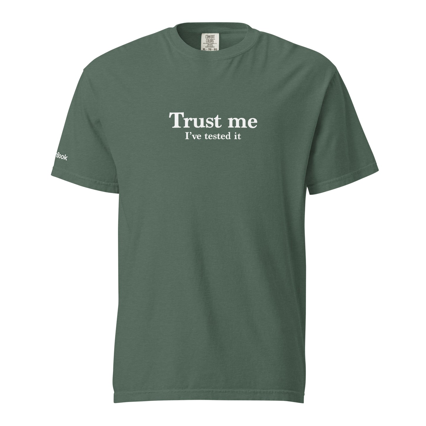 Trust me, I've tested it. Unisex garment-dyed heavyweight t-shirt