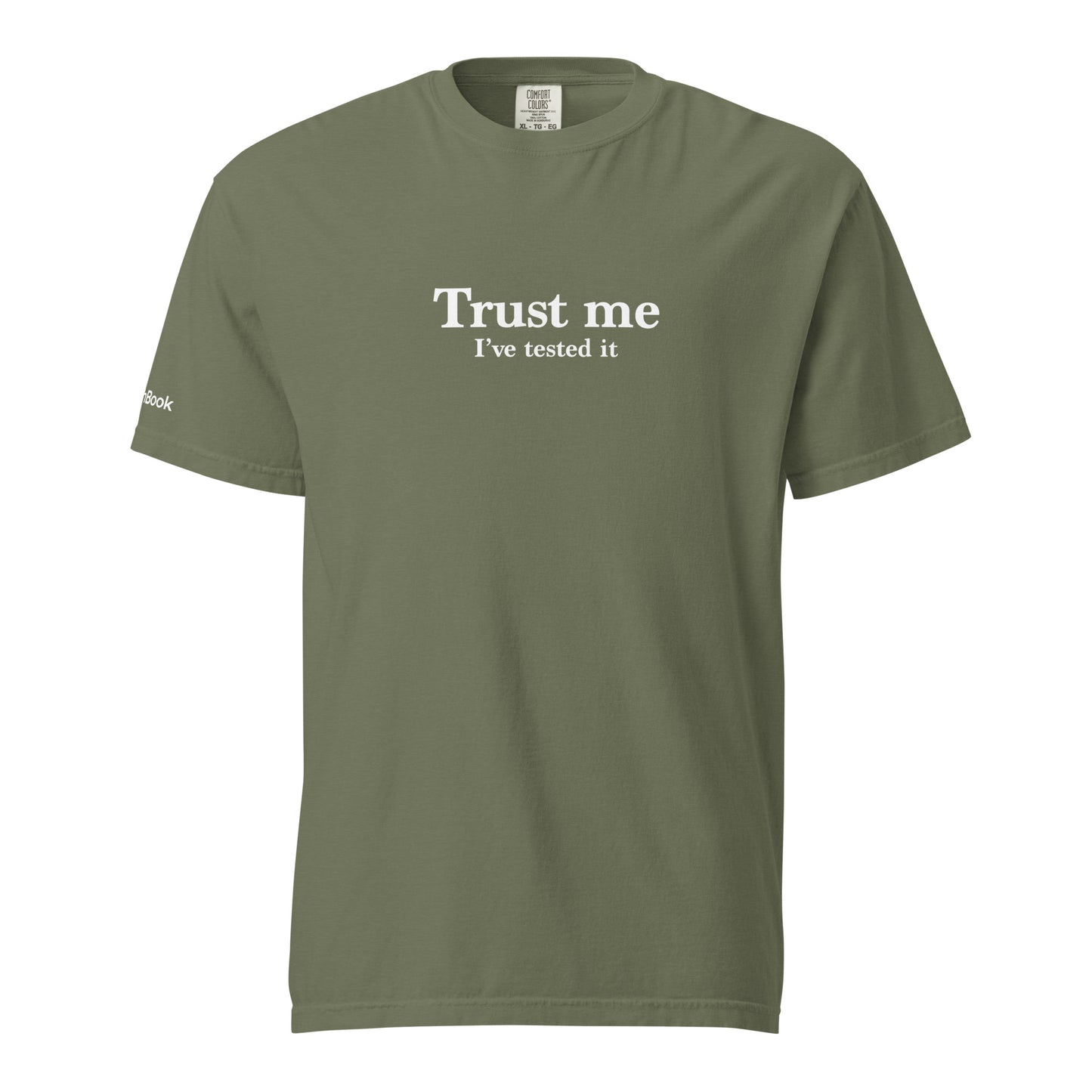 Trust me, I've tested it. Unisex garment-dyed heavyweight t-shirt
