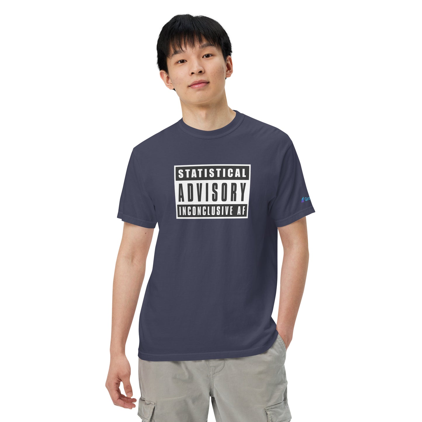 Statistical Advisory: Inconclusive AF - Unisex garment-dyed heavyweight t-shirt