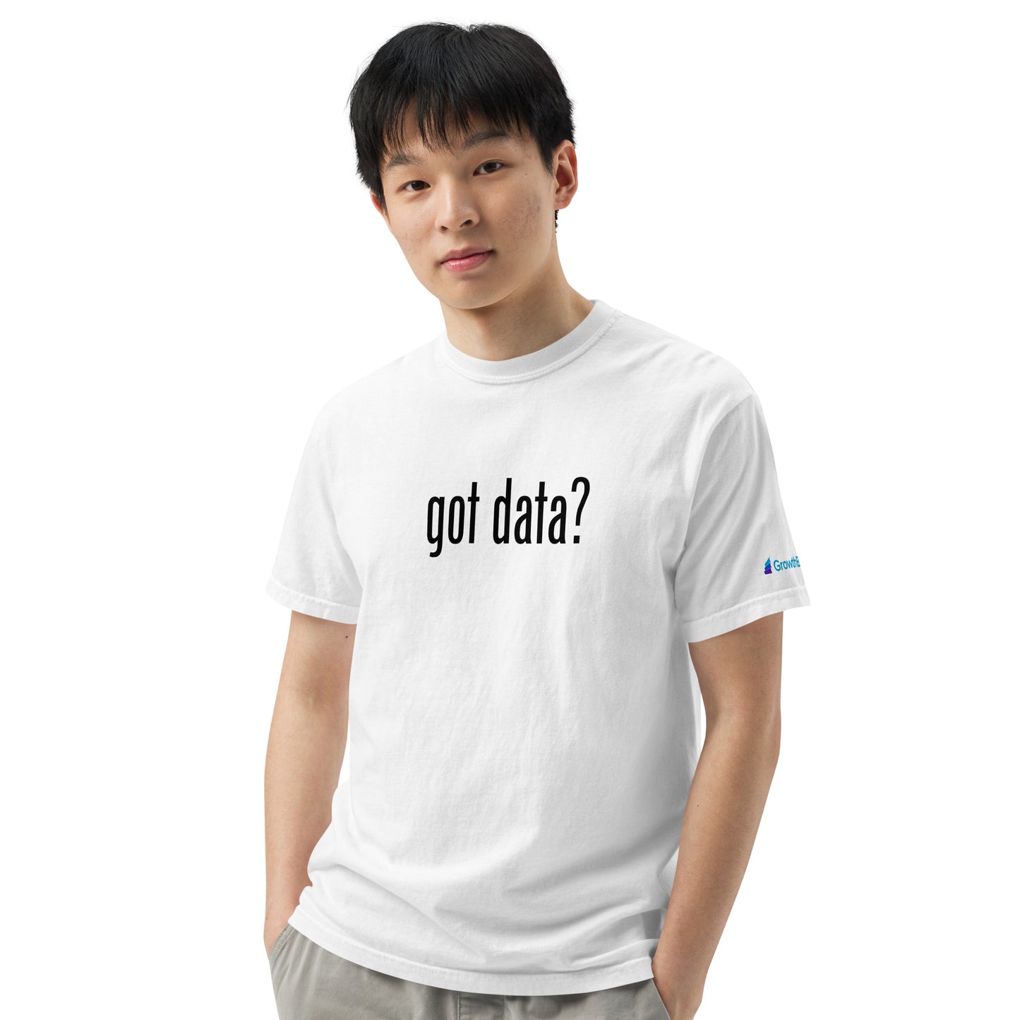 Got data? Garment-dyed heavyweight t-shirt