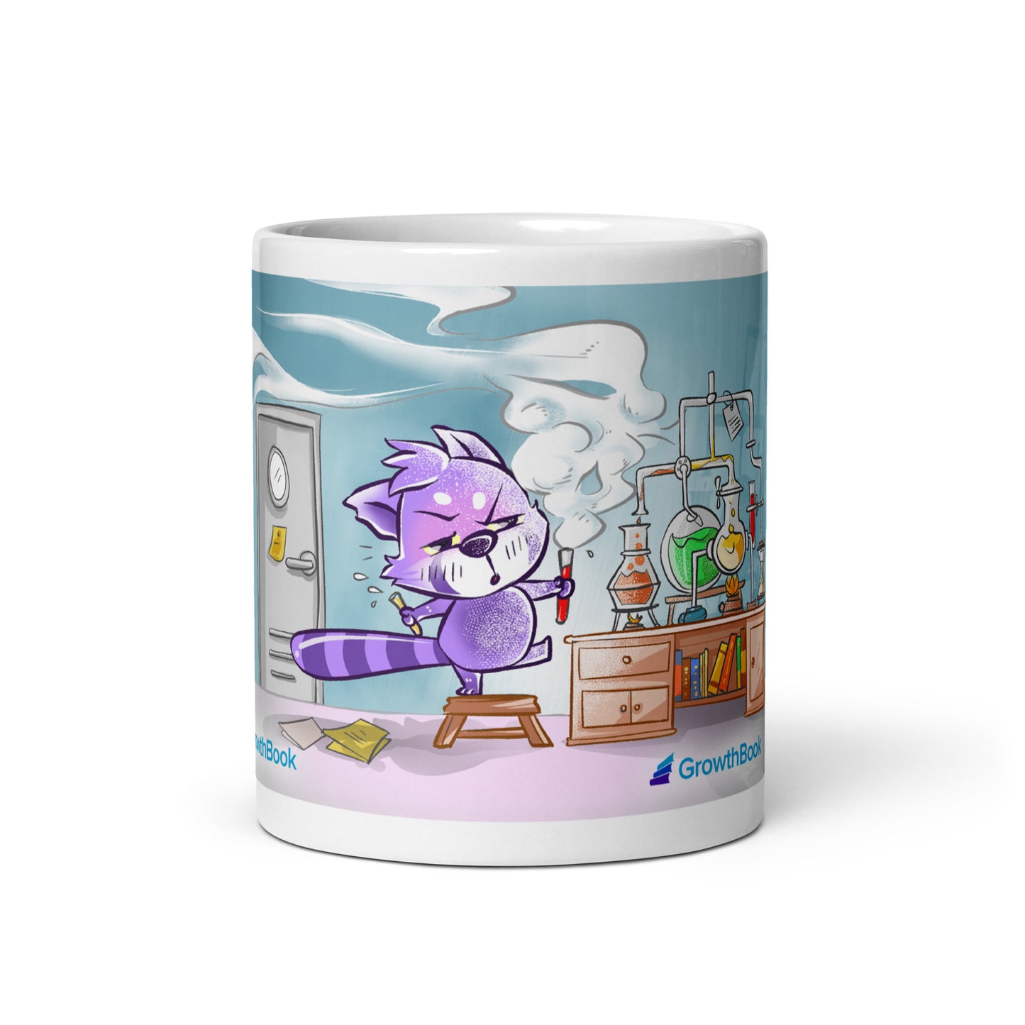 GrowthBook Experimenting White glossy mug