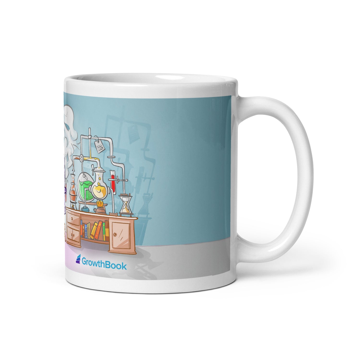 GrowthBook Experimenting White glossy mug