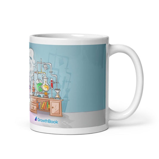 GrowthBook Experimenting White glossy mug
