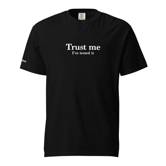 Trust me, I've tested it. Unisex garment-dyed heavyweight t-shirt