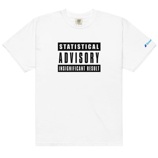 Statistical Advisory: Insignificant result - Unisex garment-dyed heavyweight t-shirt