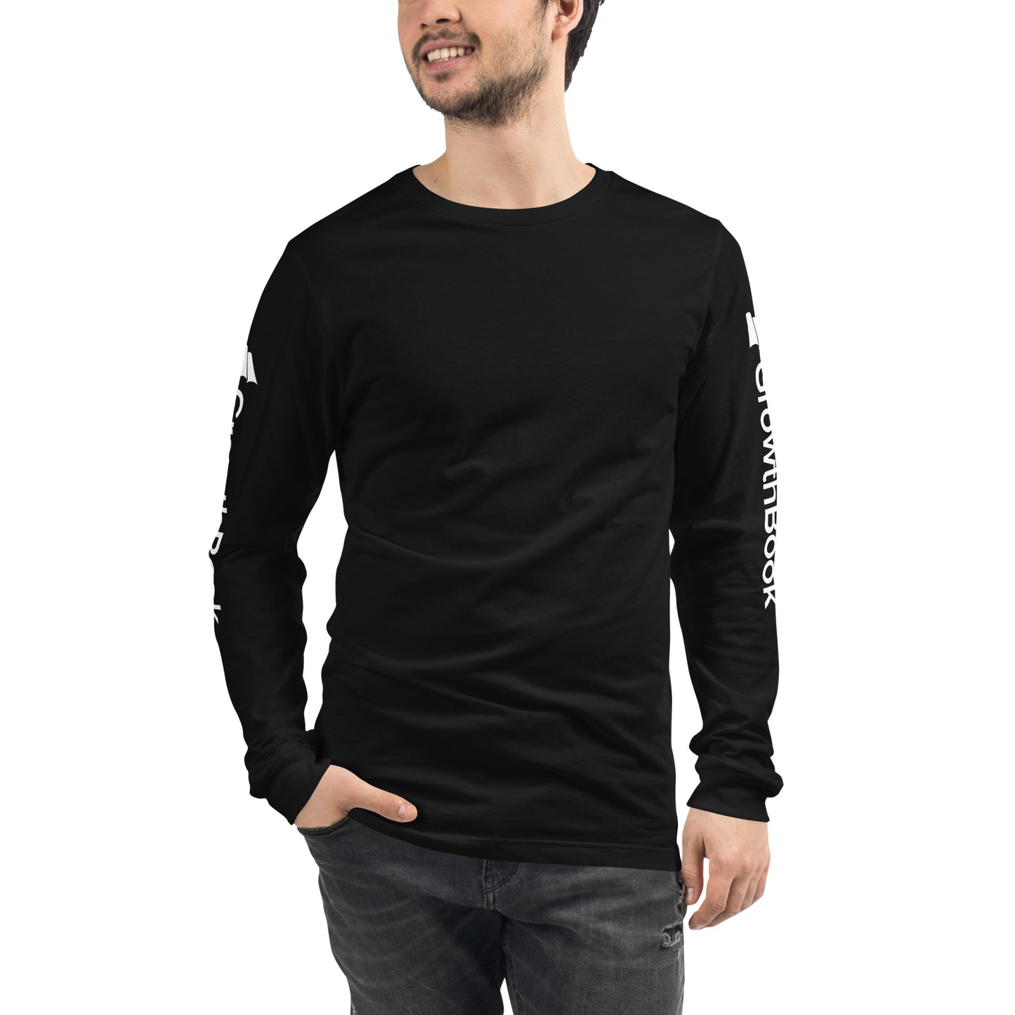 GrowthBook Logo Arms Unisex Long Sleeve Tee