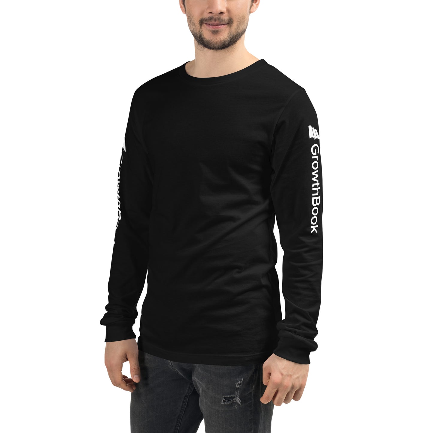 GrowthBook Logo Arms Unisex Long Sleeve Tee