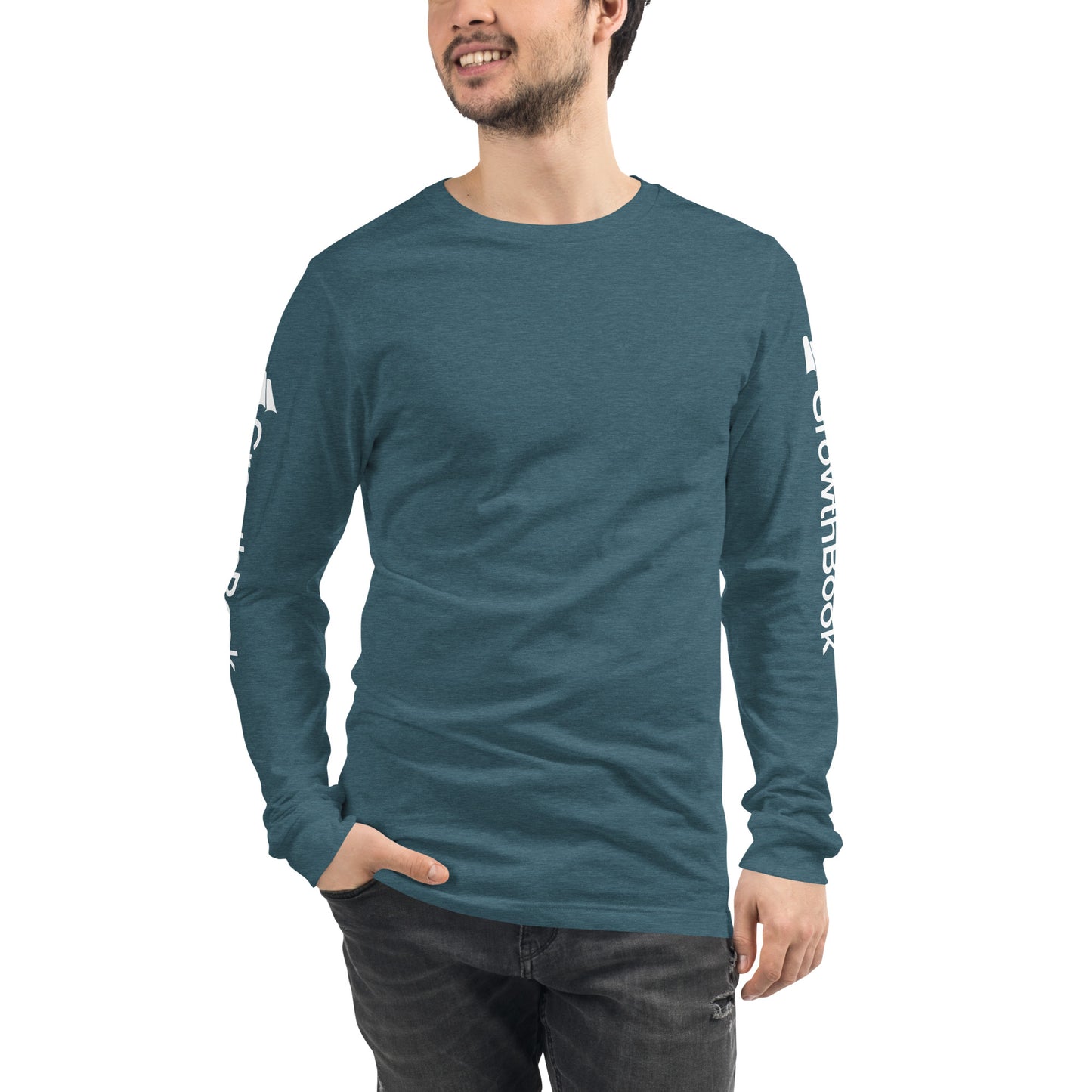 GrowthBook Logo Arms Unisex Long Sleeve Tee