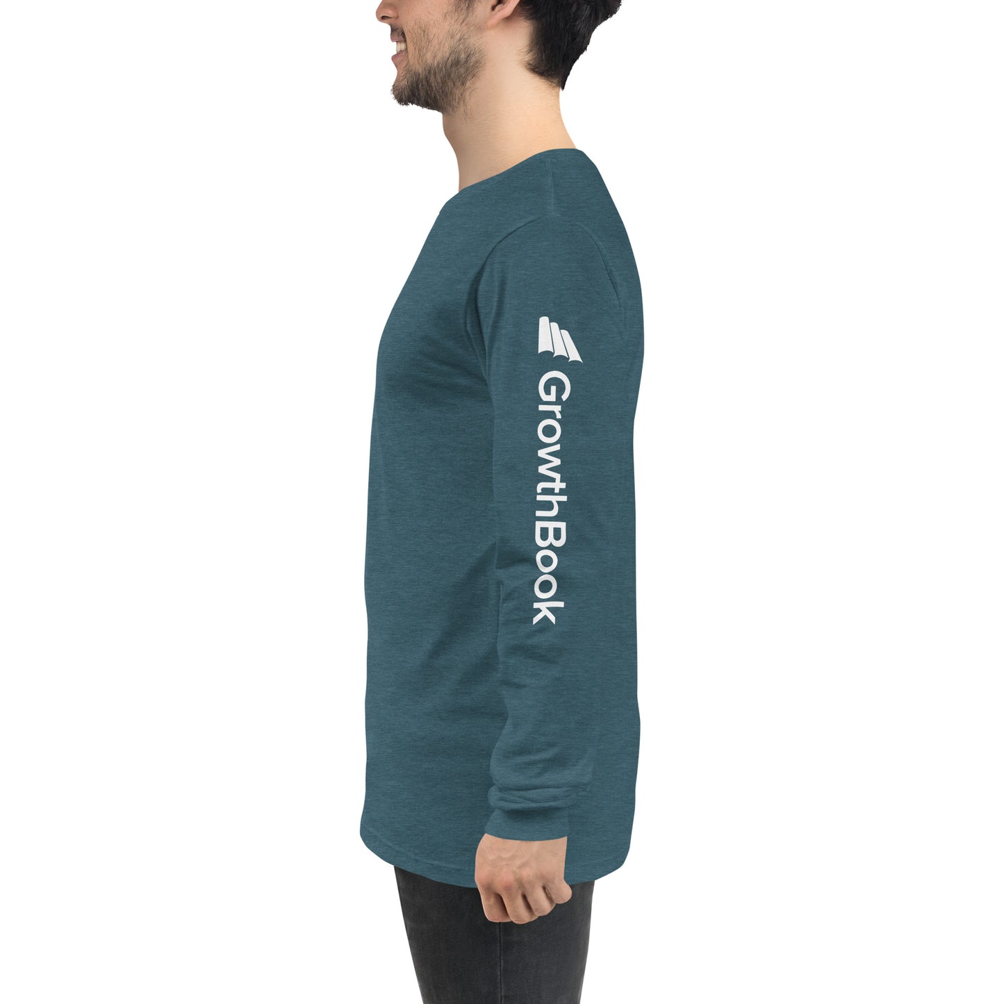 GrowthBook Logo Arms Unisex Long Sleeve Tee