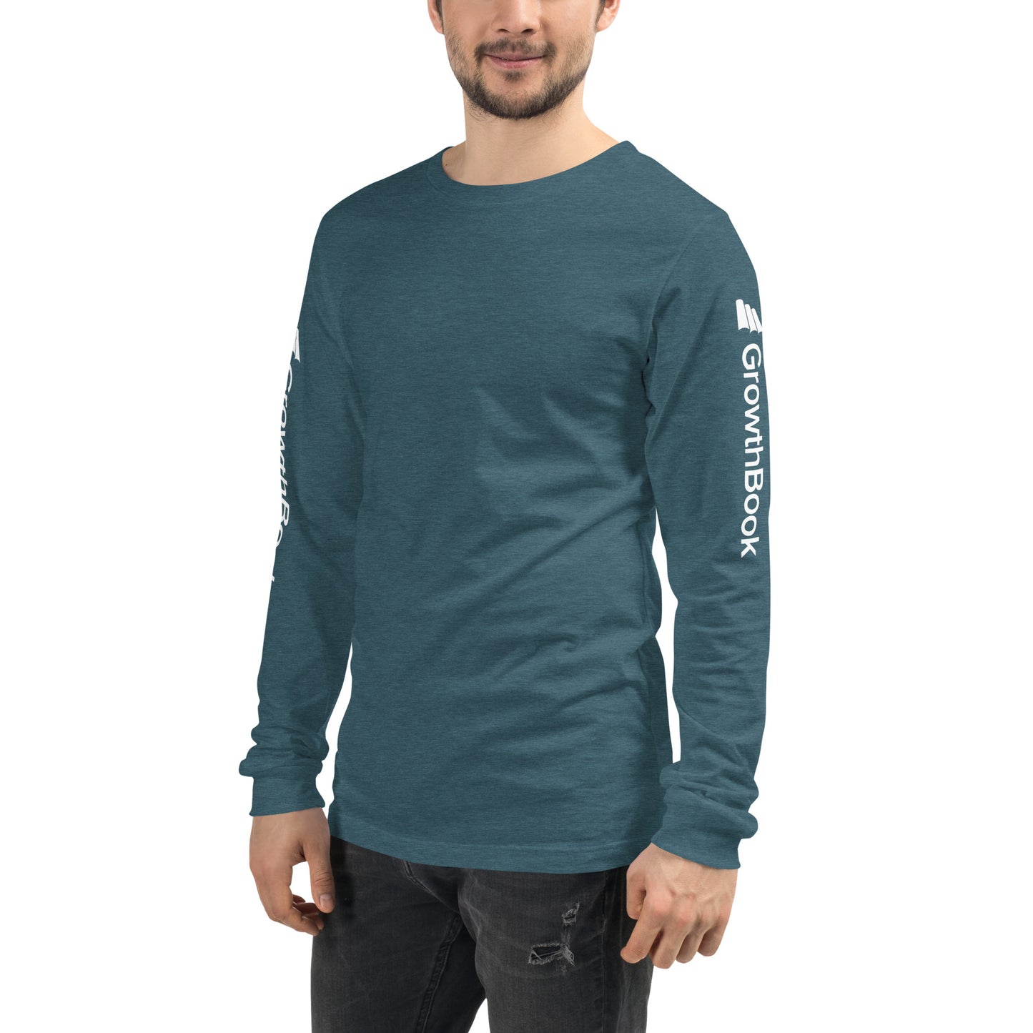 GrowthBook Logo Arms Unisex Long Sleeve Tee