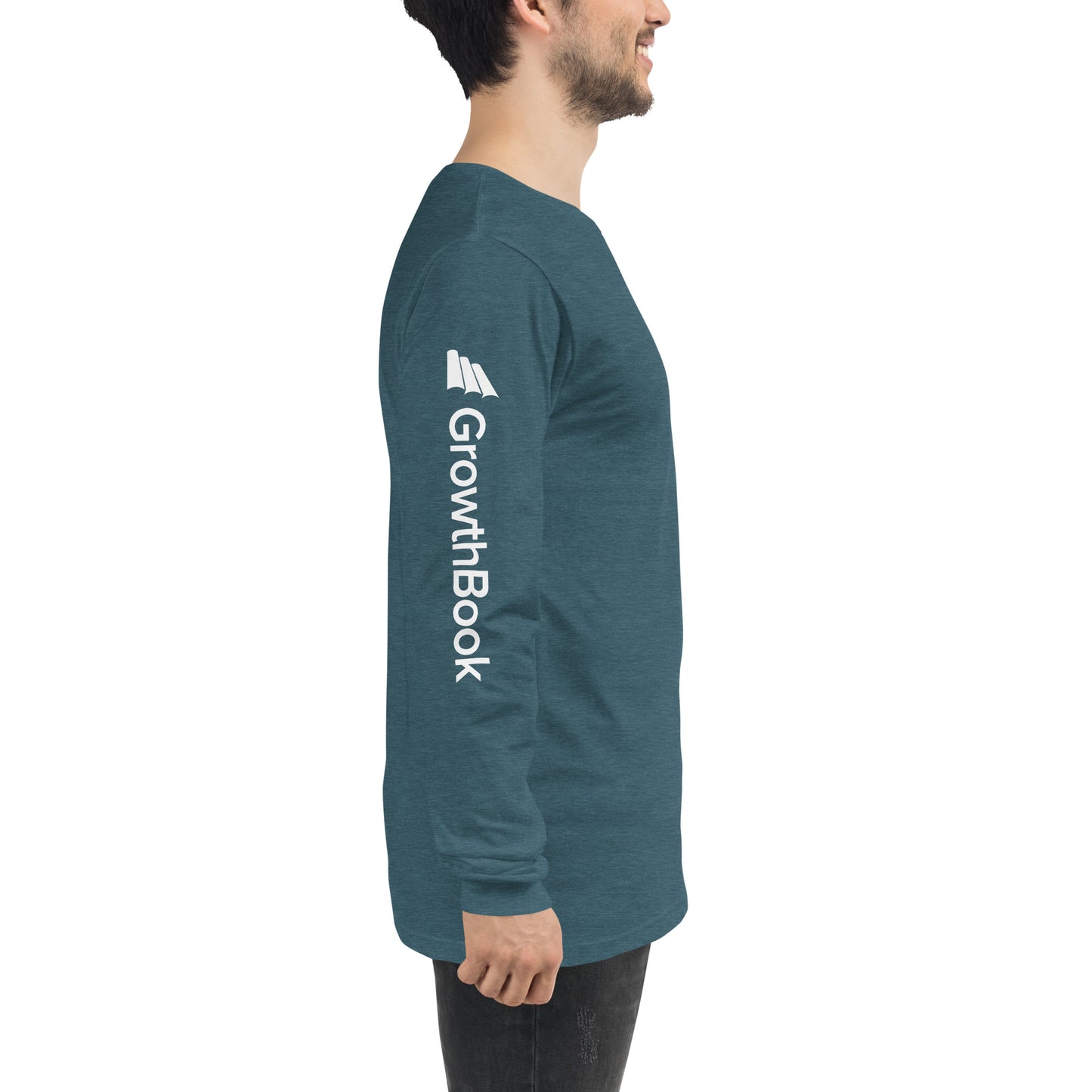 GrowthBook Logo Arms Unisex Long Sleeve Tee