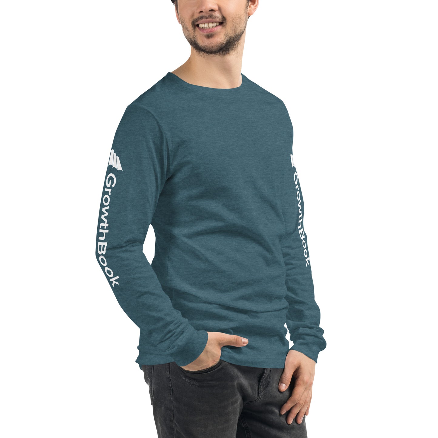 GrowthBook Logo Arms Unisex Long Sleeve Tee