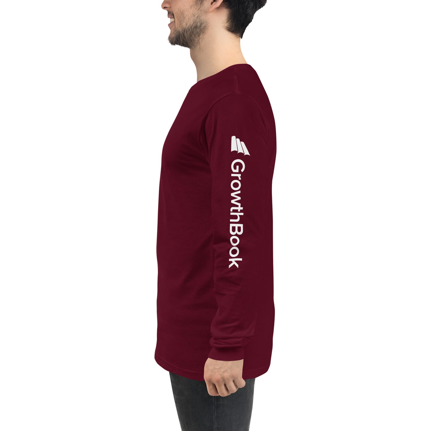 GrowthBook Logo Arms Unisex Long Sleeve Tee