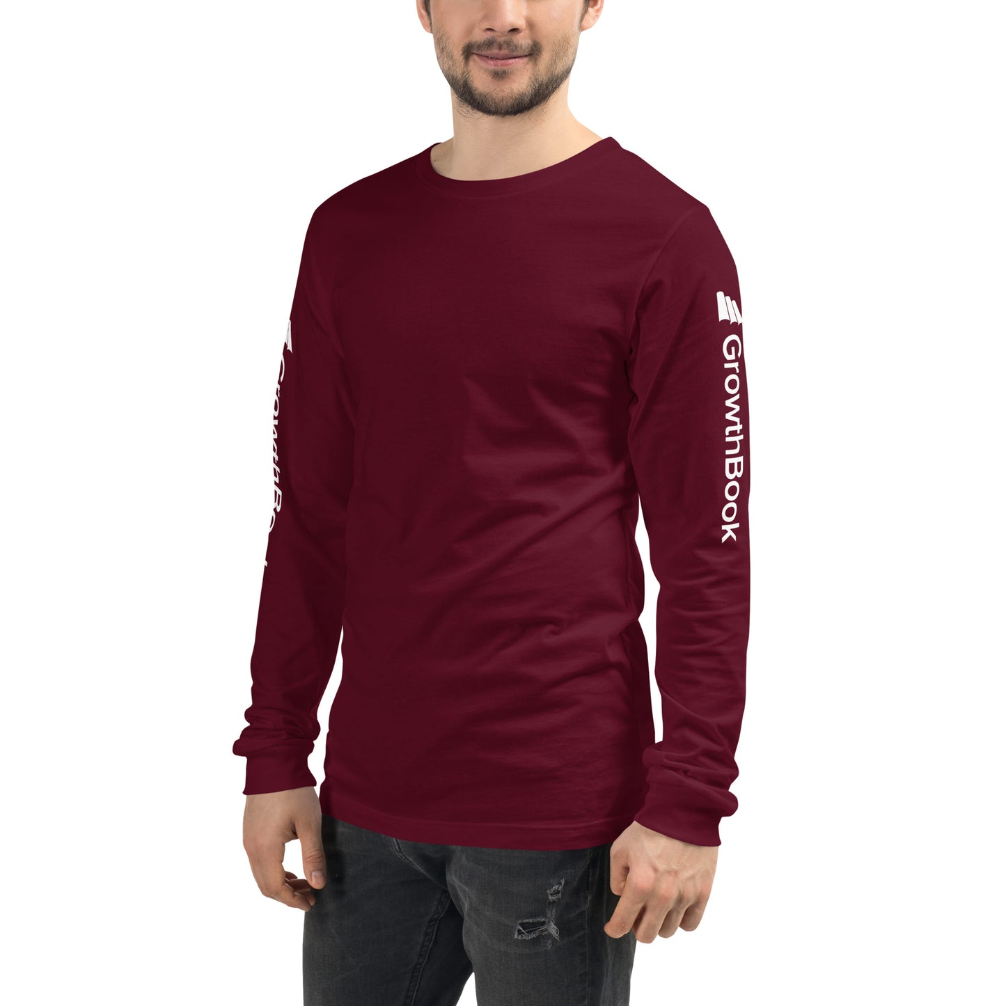 GrowthBook Logo Arms Unisex Long Sleeve Tee