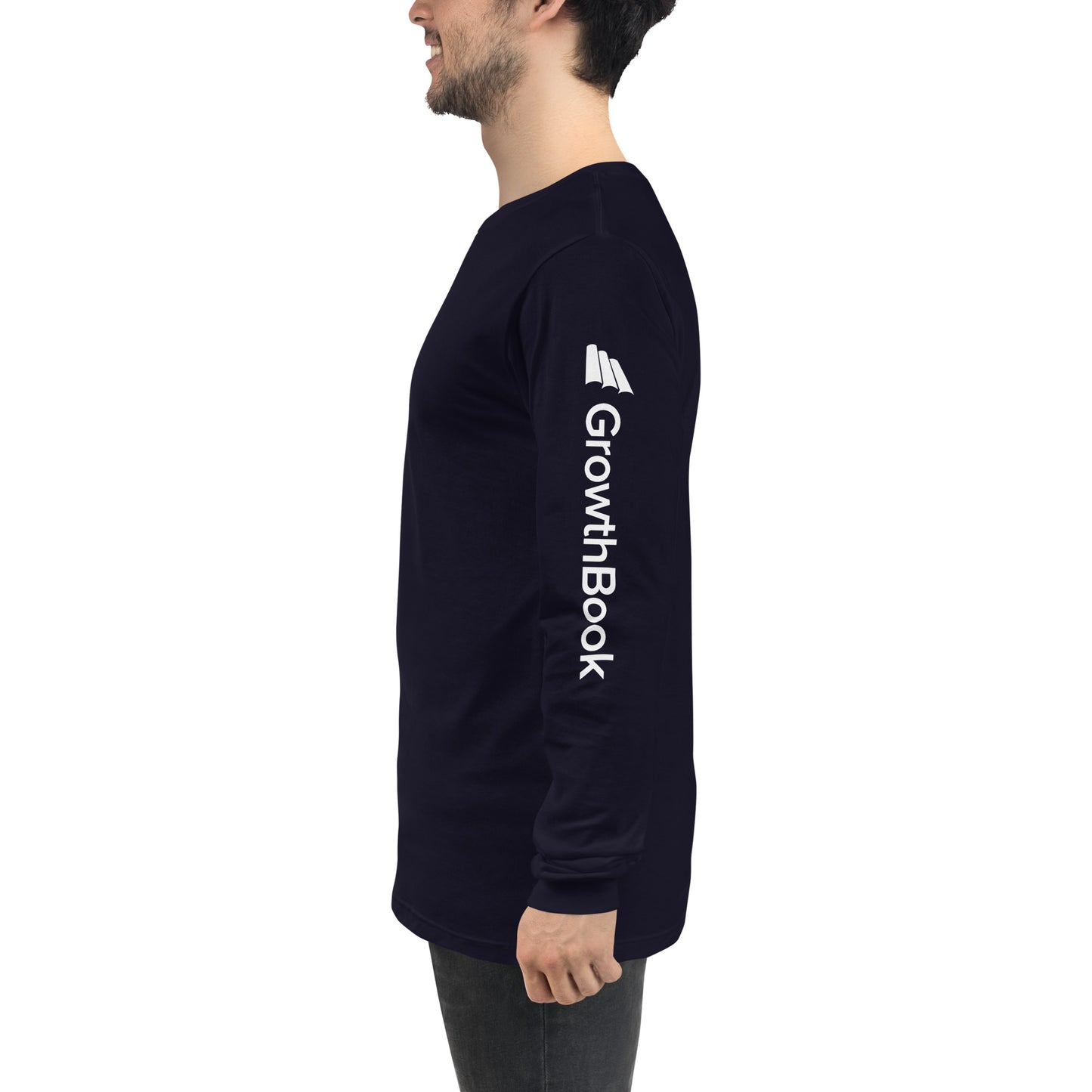 GrowthBook Logo Arms Unisex Long Sleeve Tee