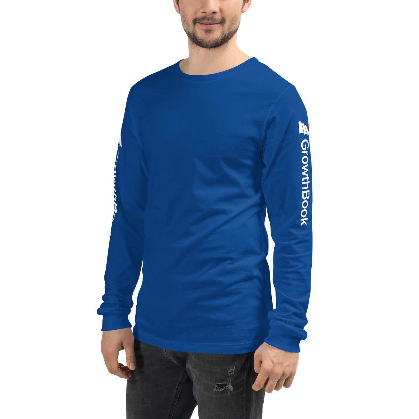 GrowthBook Logo Arms Unisex Long Sleeve Tee