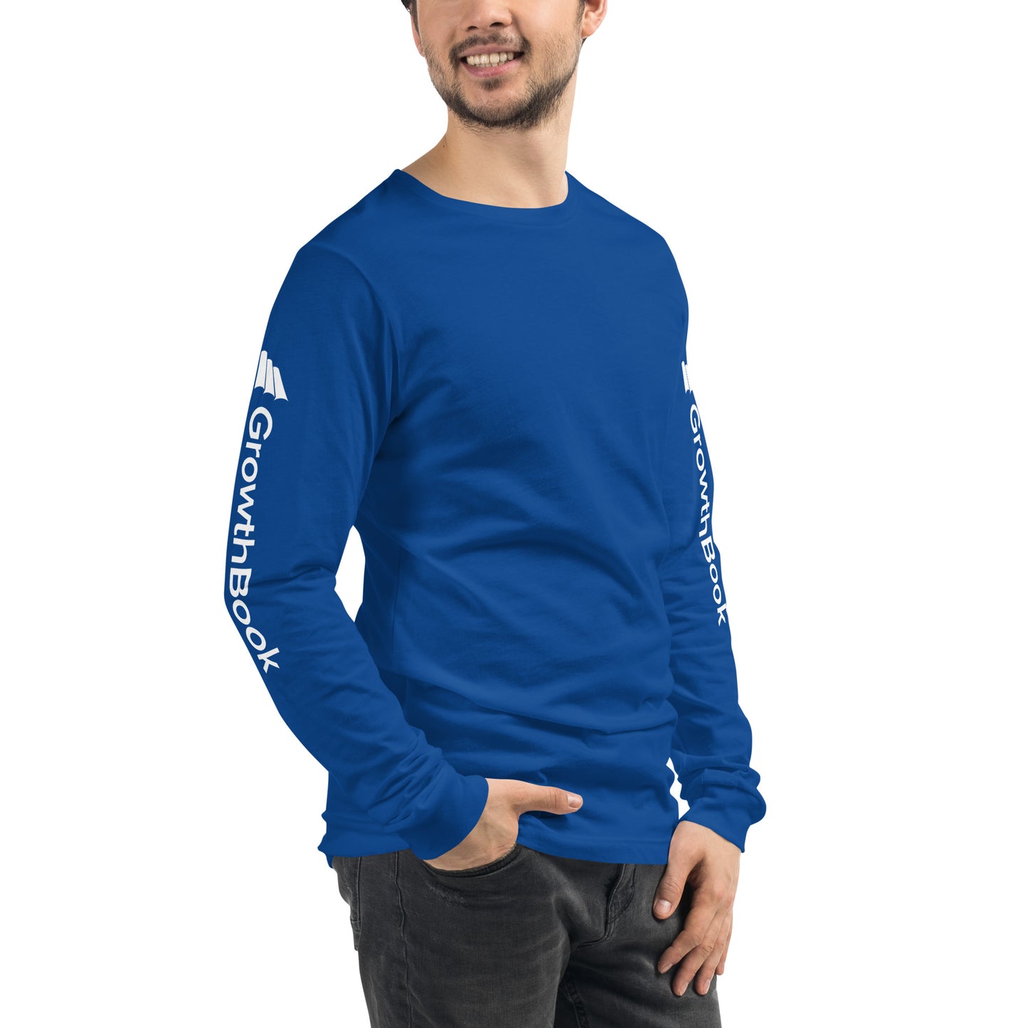 GrowthBook Logo Arms Unisex Long Sleeve Tee